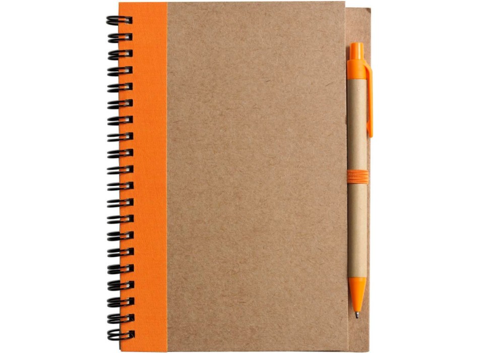 Taccuino in carta riciclata, con penna a sfera Stella FullGadgets.com