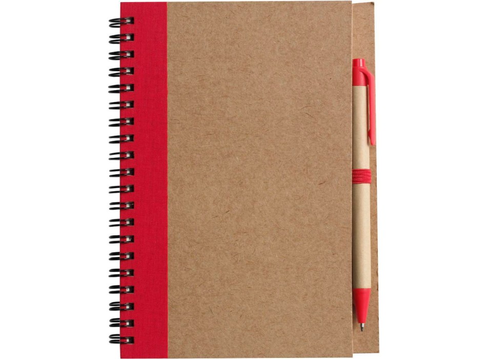 Taccuino in carta riciclata, con penna a sfera Stella FullGadgets.com