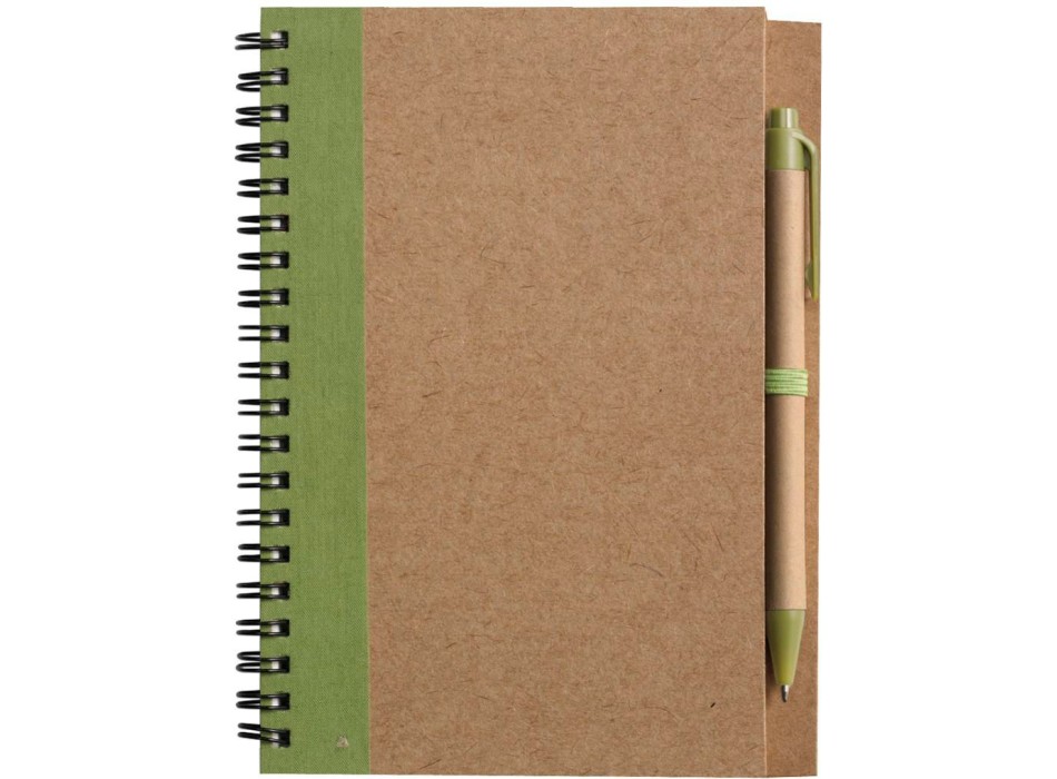 Taccuino in carta riciclata, con penna a sfera Stella FullGadgets.com