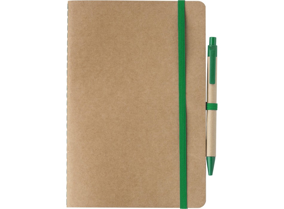 Taccuino in cartone riciclato formato +/- A5 con penna Theodore FullGadgets.com