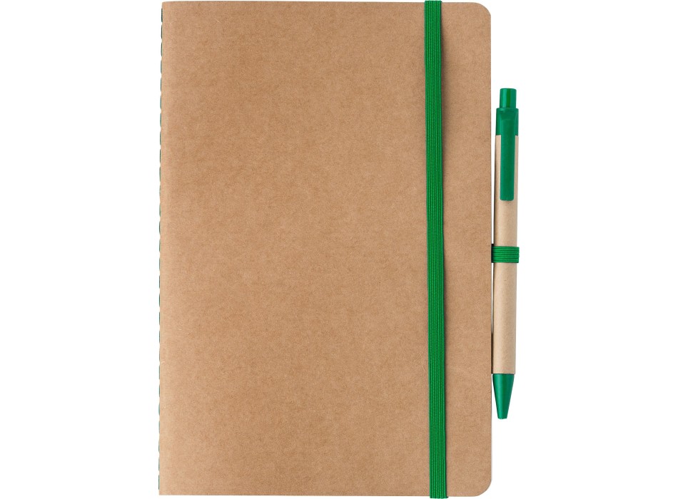 Taccuino in cartone riciclato formato +/- A5 con penna Theodore FullGadgets.com
