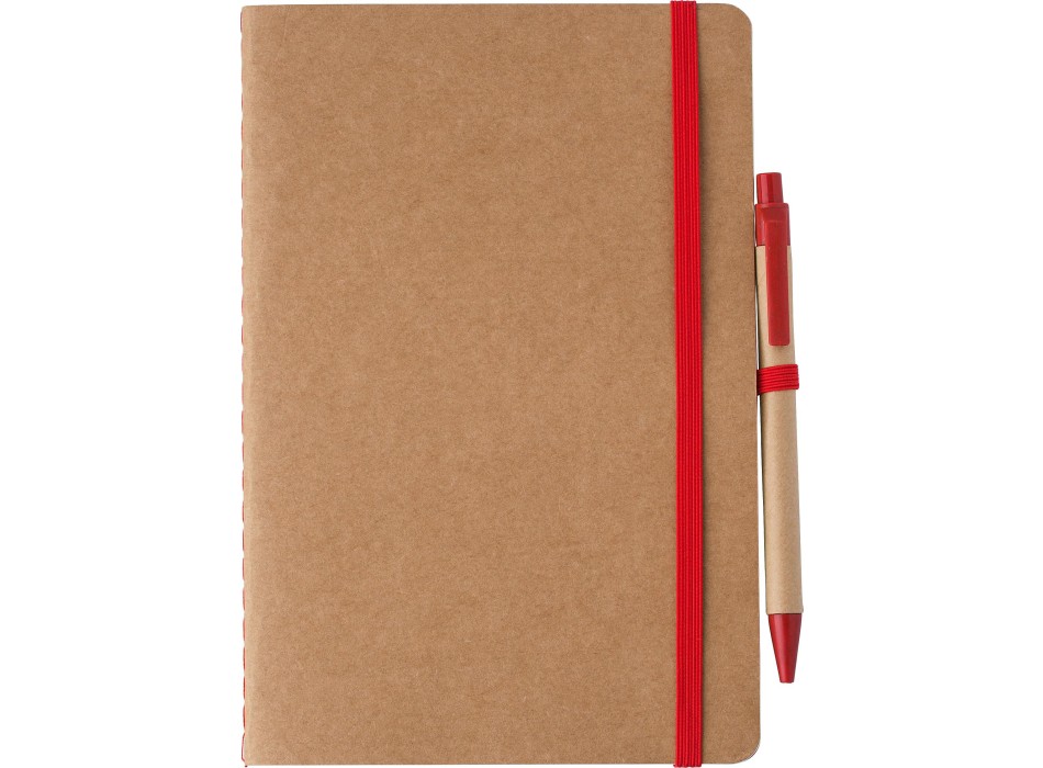 Taccuino in cartone riciclato formato +/- A5 con penna Theodore FullGadgets.com