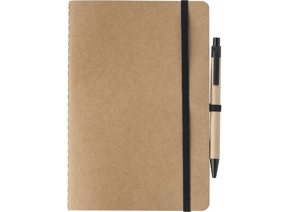 Taccuino in cartone riciclato formato +/- A5 con penna Theodore FullGadgets.com