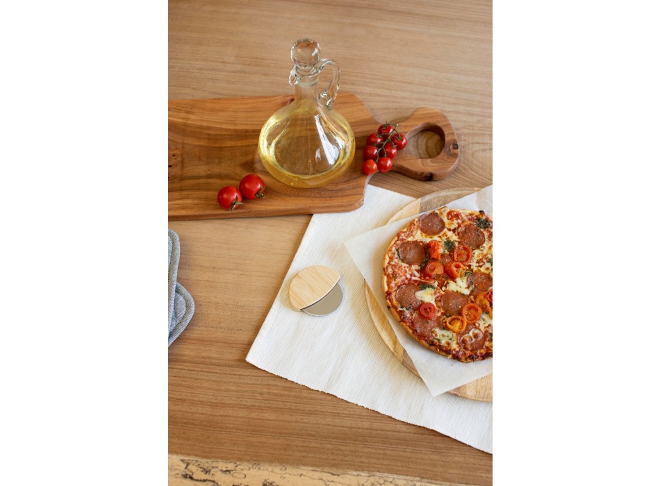 Tagliapizza in bambù con lama in acciaio inox 304 Ian FullGadgets.com