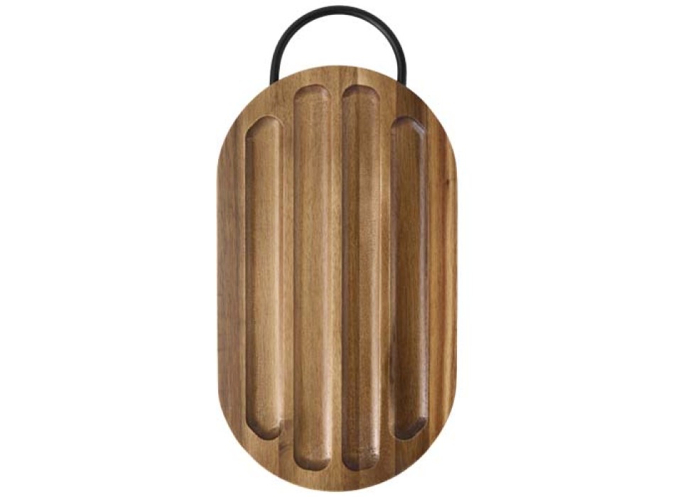 Tagliere in legno di acacia con coltello per il pane Prestige FullGadgets.com