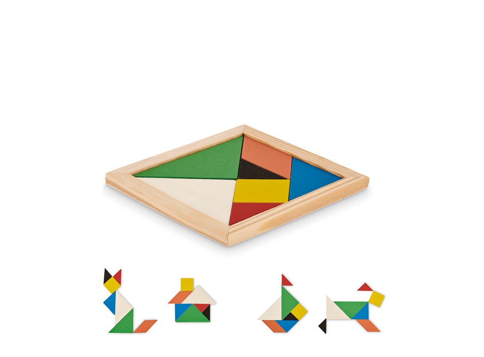 TANGRAM - Puzzle Tangram in legno FullGadgets.com