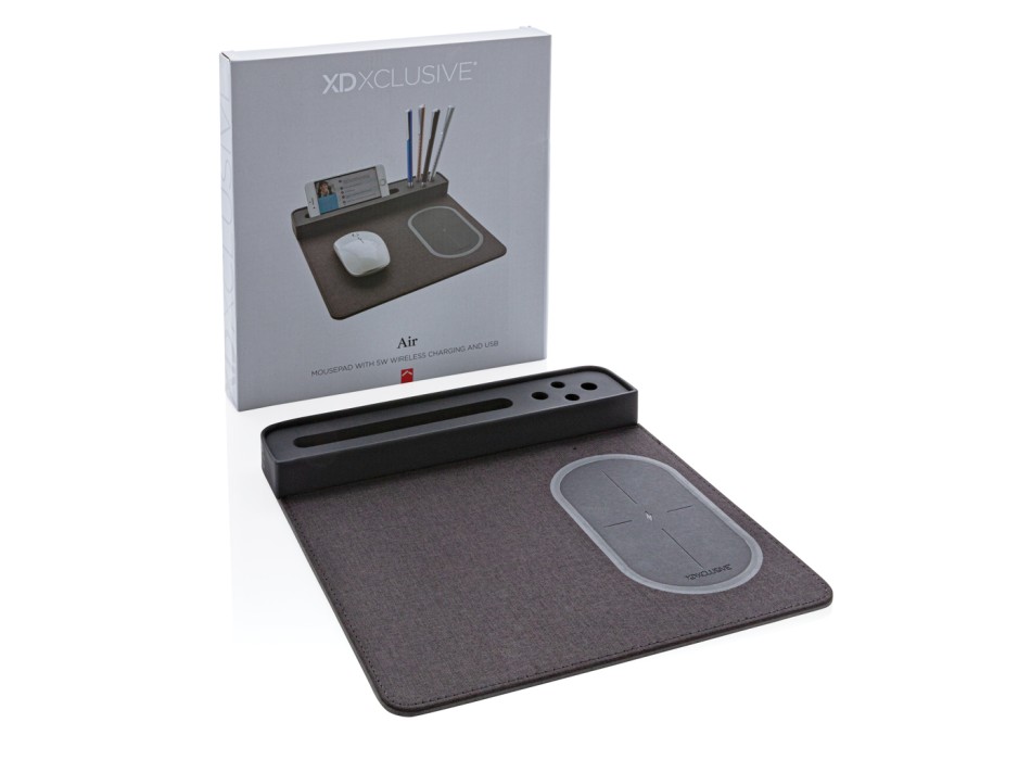 Tappetino mouse Air con ricarica wireless 5W e USB FullGadgets.com