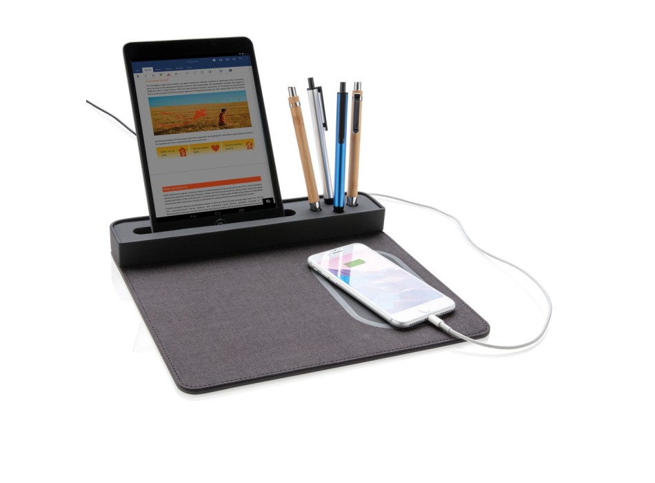 Tappetino mouse Air con ricarica wireless 5W e USB FullGadgets.com