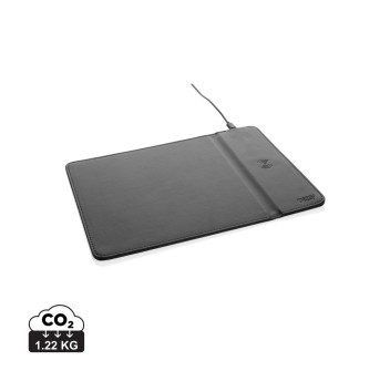 Tappetino mouse con ricarica wireless 10W in PU riciclato FullGadgets.com