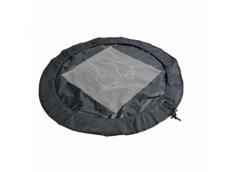 Tappetino poggiapiedi in poliestere richiudibile e trasformabile in sacca per indumenti FullGadgets.com