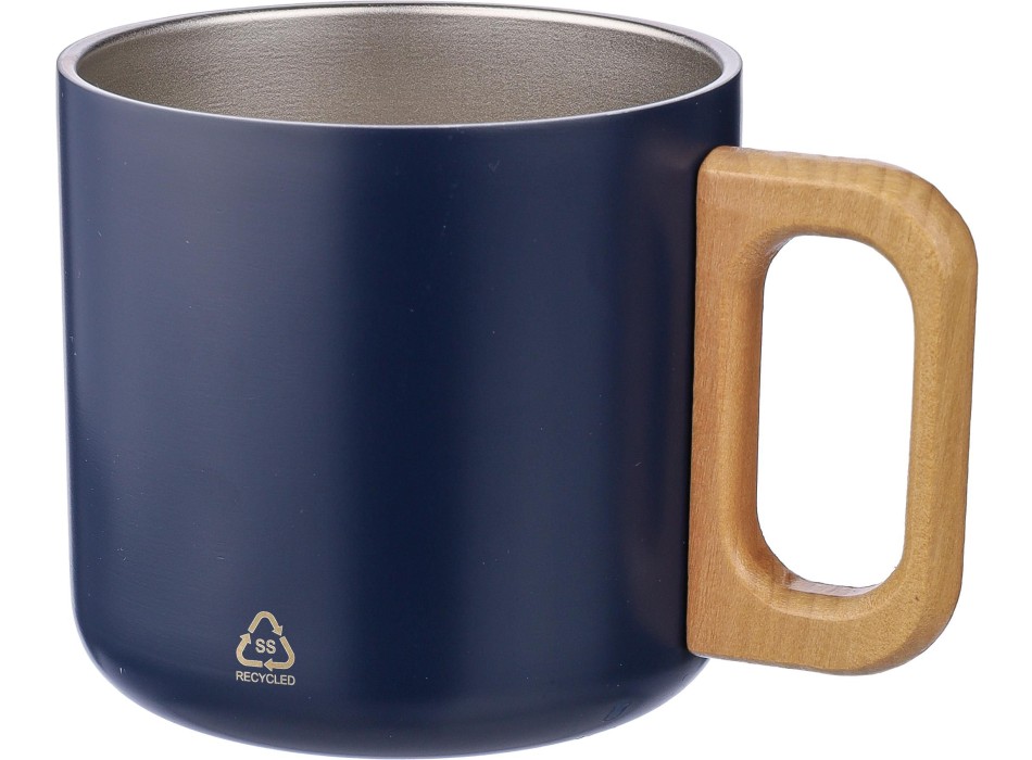 Tazza a doppia parete in acciaio inox riciclato 400 ml Dwight FullGadgets.com