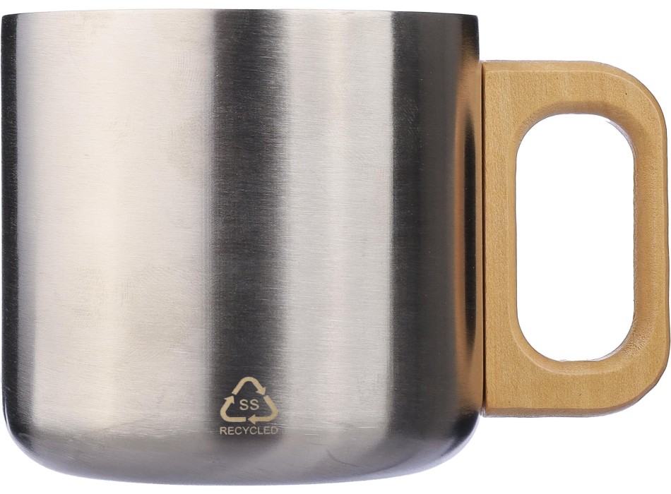 Tazza a doppia parete in acciaio inox riciclato 400 ml Dwight FullGadgets.com