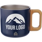 Tazza a doppia parete in acciaio inox riciclato 400 ml Dwight FullGadgets.com