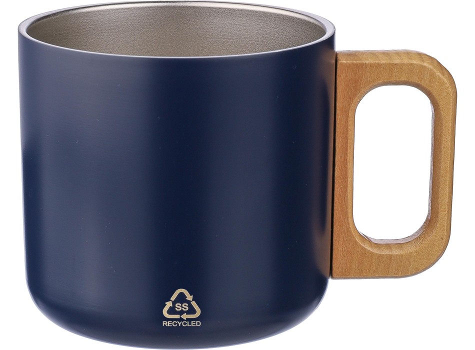 Tazza a doppia parete in acciaio inox riciclato 400 ml Dwight FullGadgets.com