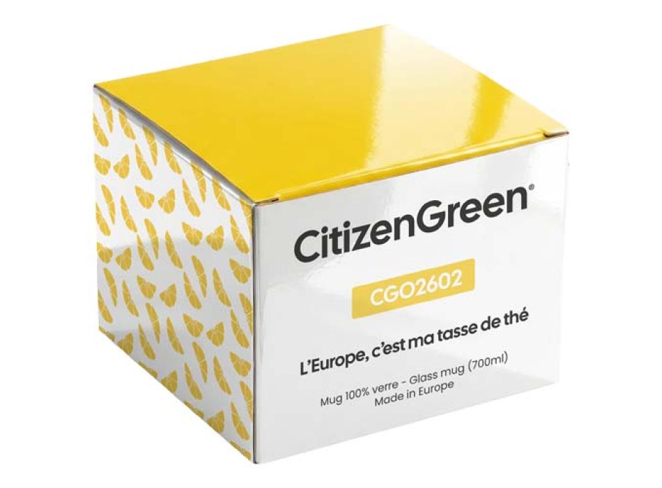 Tazza Citizen Green Breakfast in vetro da 700 ml FullGadgets.com