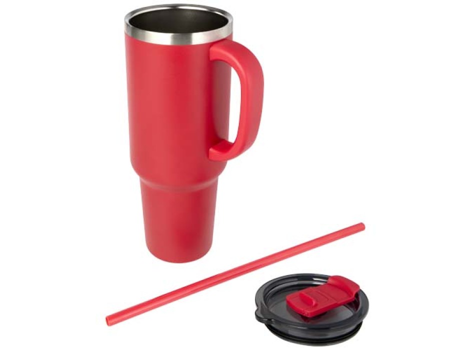 Tazza con isolamento sottovuoto in rame a doppia parete certificata RCS con cannuccia da 1200 ml Sydney FullGadgets.com