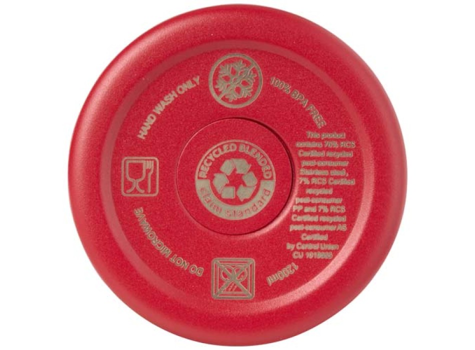 Tazza con isolamento sottovuoto in rame a doppia parete certificata RCS con cannuccia da 1200 ml Sydney FullGadgets.com