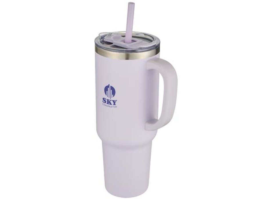 Tazza con isolamento sottovuoto in rame a doppia parete certificata RCS con cannuccia da 1200 ml Sydney FullGadgets.com