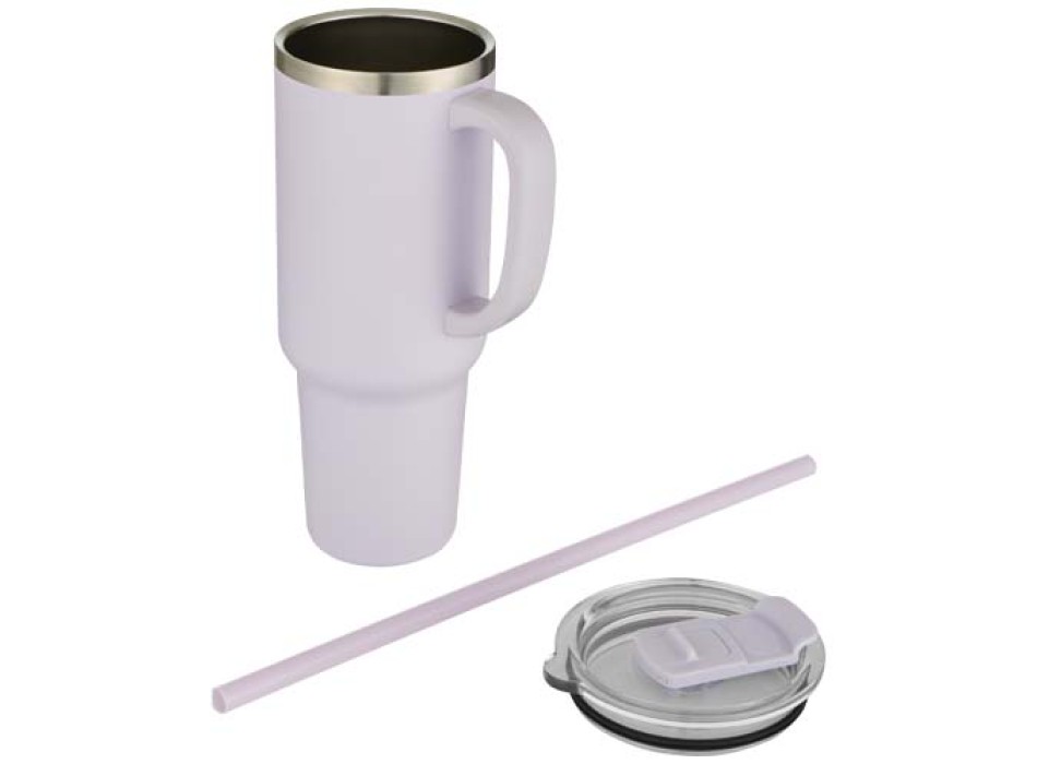 Tazza con isolamento sottovuoto in rame a doppia parete certificata RCS con cannuccia da 1200 ml Sydney FullGadgets.com