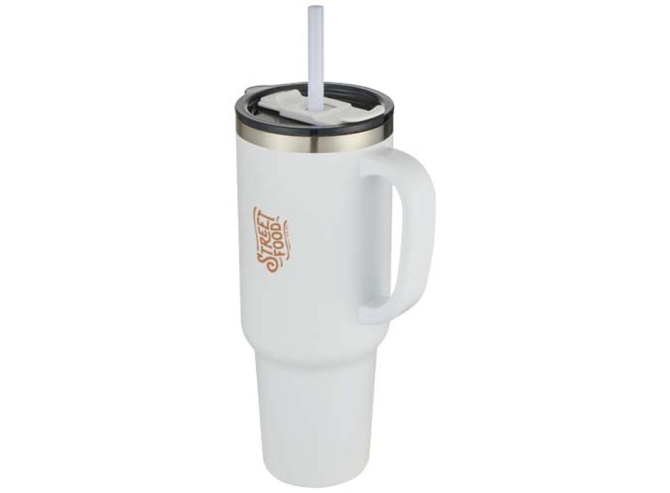 Tazza con isolamento sottovuoto in rame a doppia parete certificata RCS con cannuccia da 1200 ml Sydney FullGadgets.com