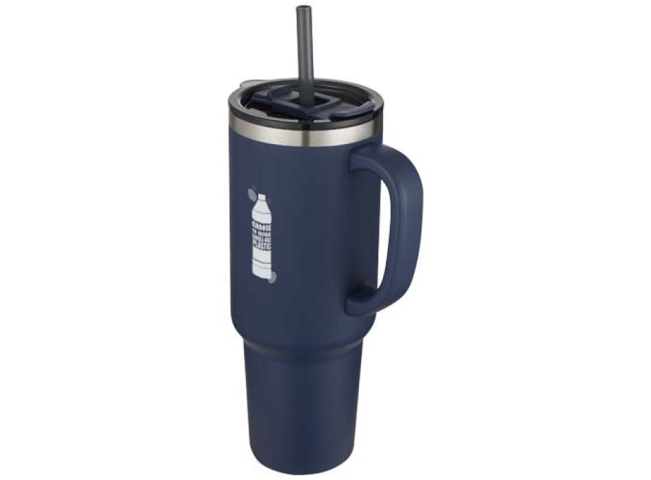 Tazza con isolamento sottovuoto in rame a doppia parete certificata RCS con cannuccia da 1200 ml Sydney FullGadgets.com