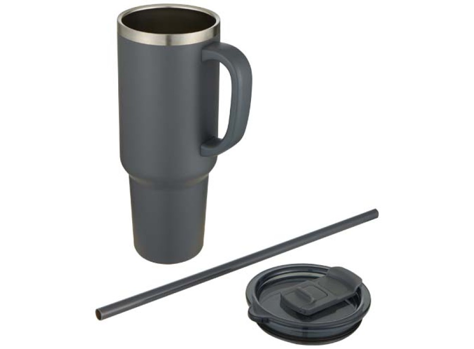 Tazza con isolamento sottovuoto in rame a doppia parete certificata RCS con cannuccia da 1200 ml Sydney FullGadgets.com
