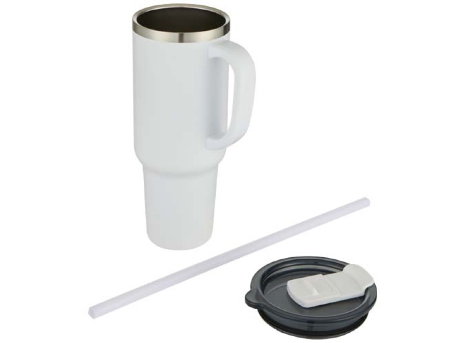 Tazza con isolamento sottovuoto in rame a doppia parete certificata RCS con cannuccia da 1200 ml Sydney FullGadgets.com