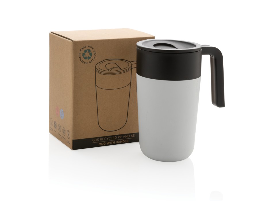 Tazza con manico in PP e SS riciclati GRS 480ml FullGadgets.com
