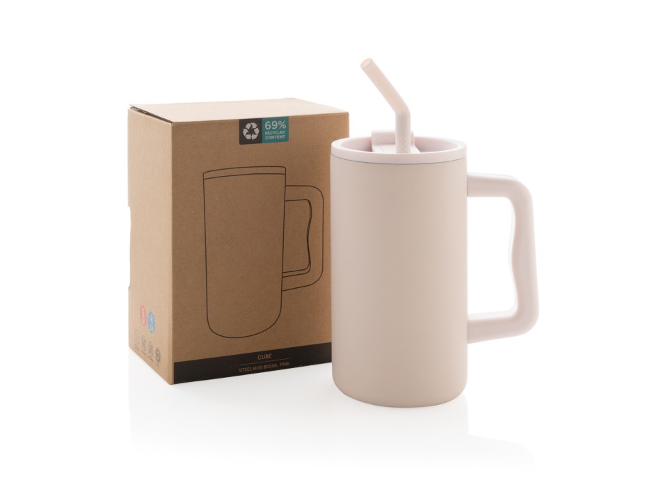 Tazza Cube in r-Acciaio RCS 800ml FullGadgets.com