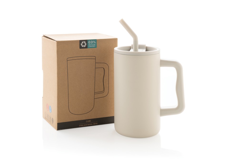 Tazza Cube in r-Acciaio RCS 800ml FullGadgets.com