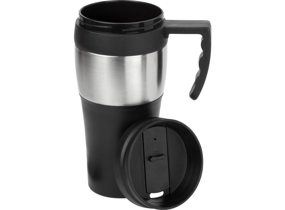 Tazza da viaggio in PP ed acciaio inox, capacità 500 ml Karina FullGadgets.com