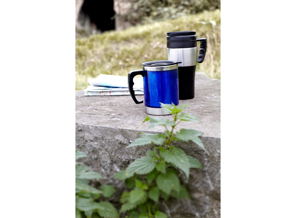 Tazza da viaggio in PP ed acciaio inox, capacità 500 ml Karina FullGadgets.com