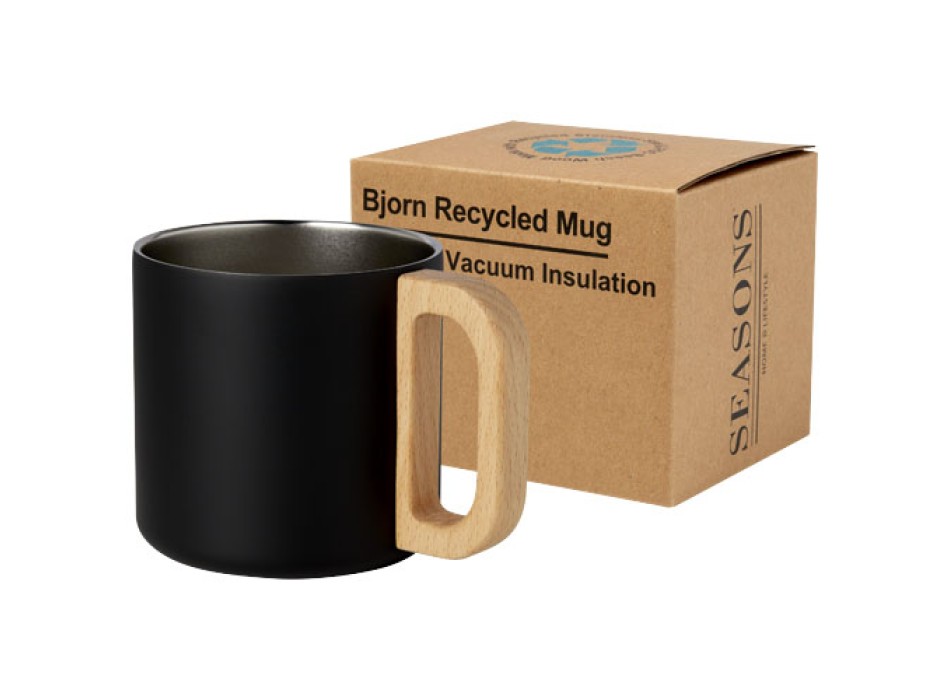 Tazza in acciaio inossidabile riciclato certificato RCS da 360 ml con isolamento sottovuoto in rame Bjorn FullGadgets.com