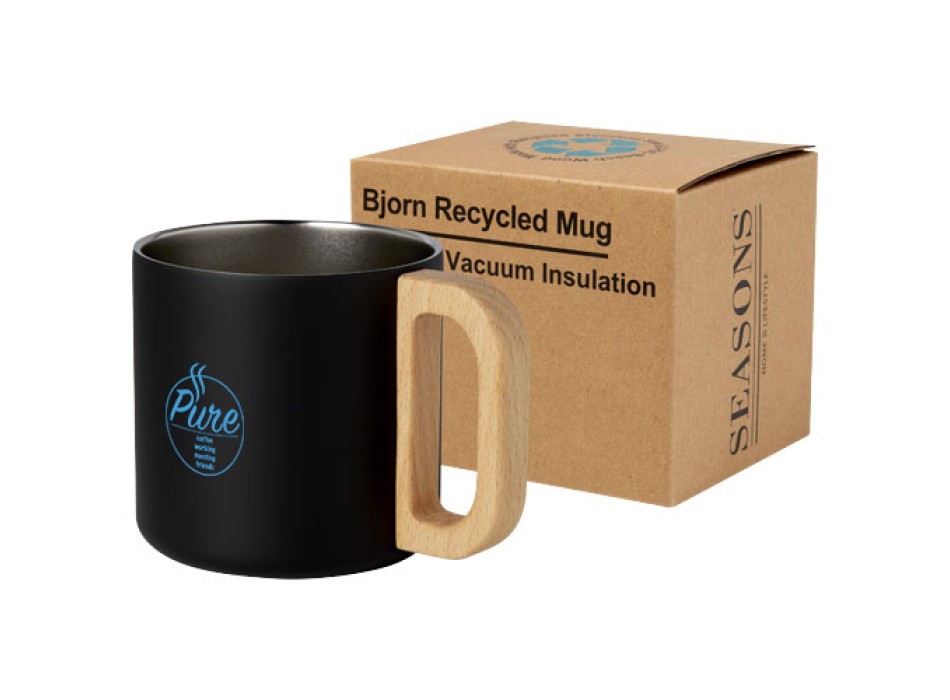 Tazza in acciaio inossidabile riciclato certificato RCS da 360 ml con isolamento sottovuoto in rame Bjorn FullGadgets.com