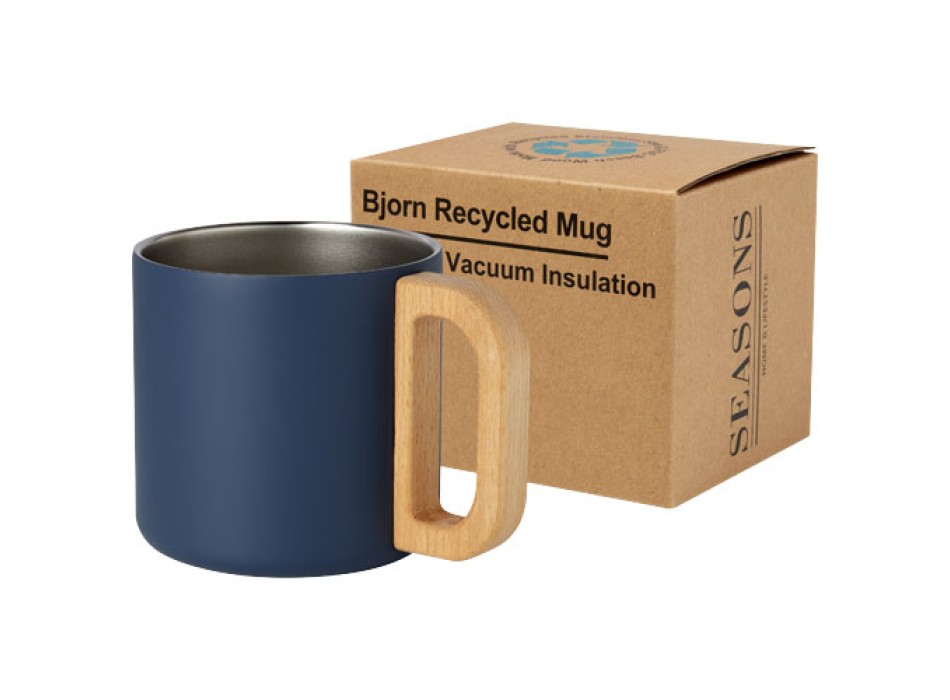 Tazza in acciaio inossidabile riciclato certificato RCS da 360 ml con isolamento sottovuoto in rame Bjorn FullGadgets.com