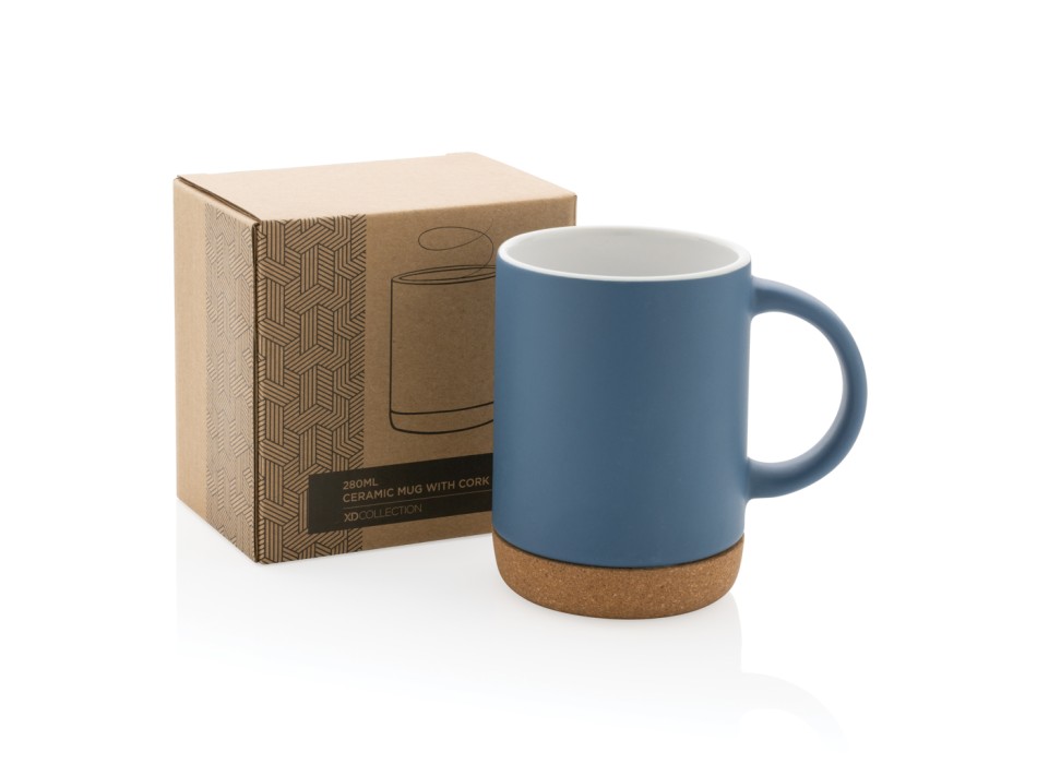 Tazza in ceramica con base in sughero 280ml FullGadgets.com