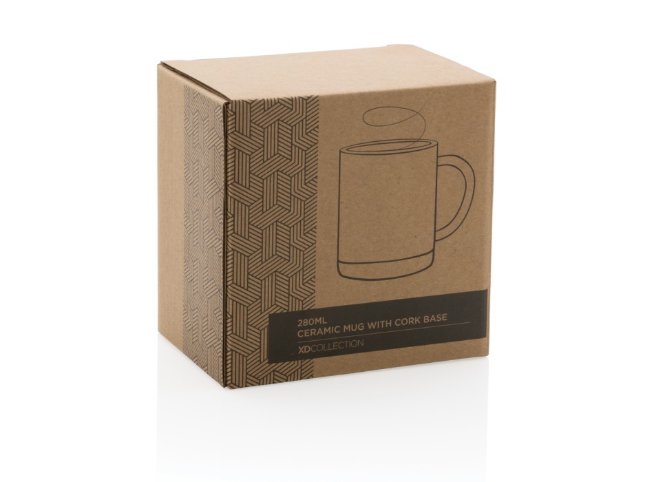 Tazza in ceramica con base in sughero 280ml FullGadgets.com