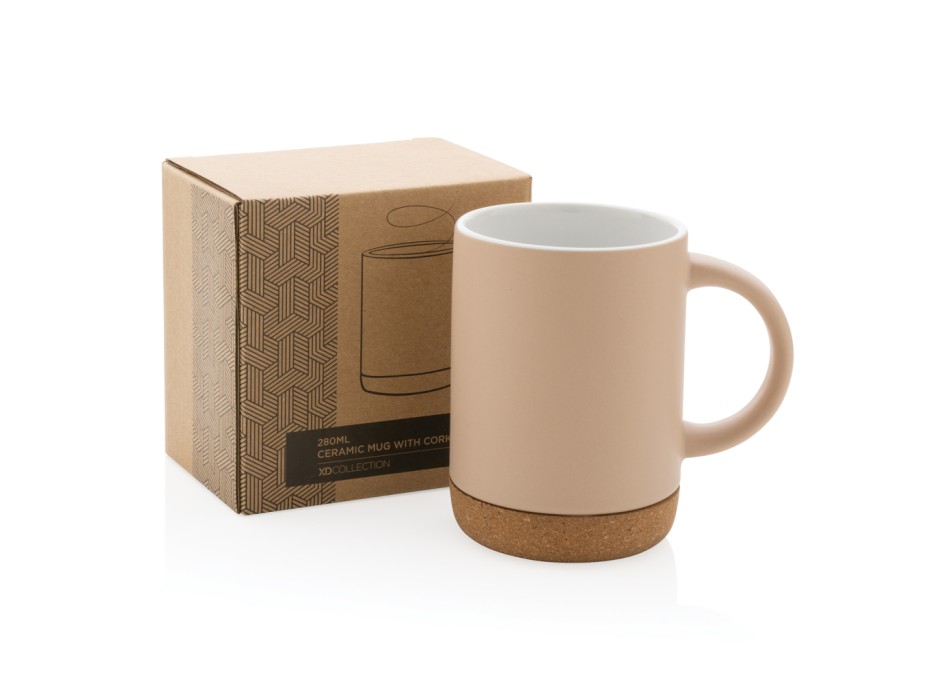 Tazza in ceramica con base in sughero 280ml FullGadgets.com