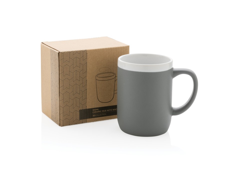 Tazza in ceramica con bordo bianco 300ml FullGadgets.com