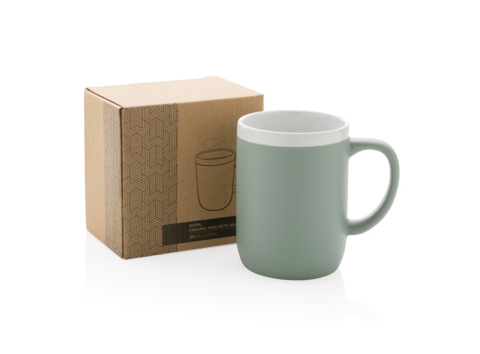 Tazza in ceramica con bordo bianco 300ml FullGadgets.com