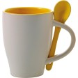 Tazza in ceramica con cucchiaio, capacità 300 ml Eduardo FullGadgets.com