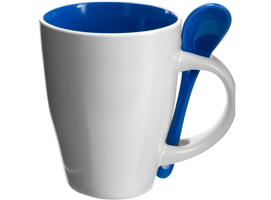 Tazza in ceramica con cucchiaio, capacità 300 ml Eduardo FullGadgets.com