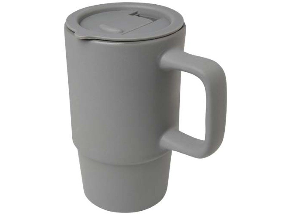 Tazza in ceramica da 450 ml con coperchio in plastica Carter FullGadgets.com