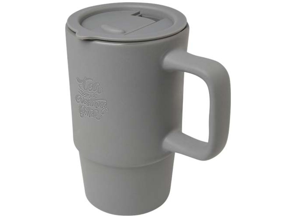 Tazza in ceramica da 450 ml con coperchio in plastica Carter FullGadgets.com