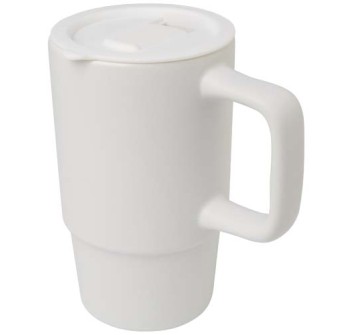 Tazza in ceramica da 450 ml con coperchio in plastica Carter FullGadgets.com