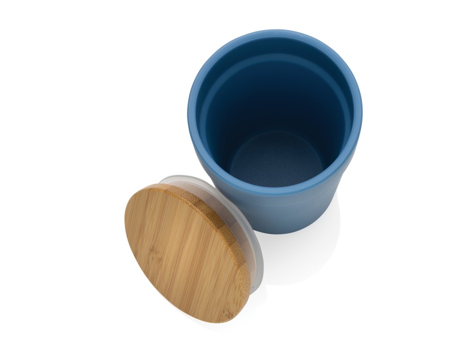 Tazza in rPP GRS con tappo in bambù FullGadgets.com