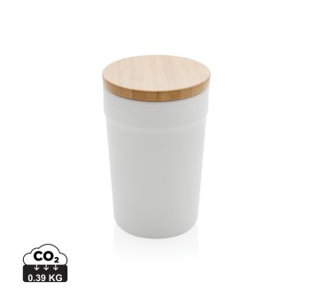 Tazza in rPP GRS con tappo in bambù FullGadgets.com