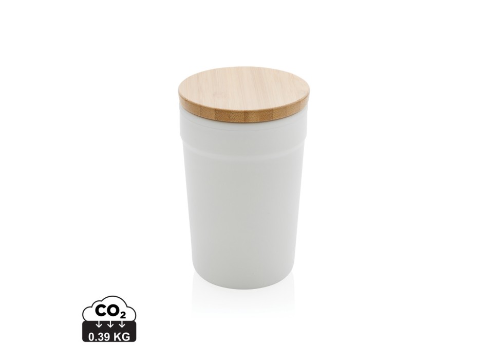 Tazza in rPP GRS con tappo in bambù FullGadgets.com