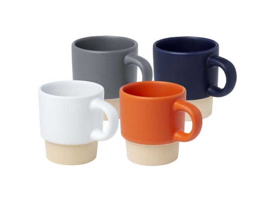 Tazza per caffè espresso impilabile con fondo in argilla da 130 ml Olympia FullGadgets.com