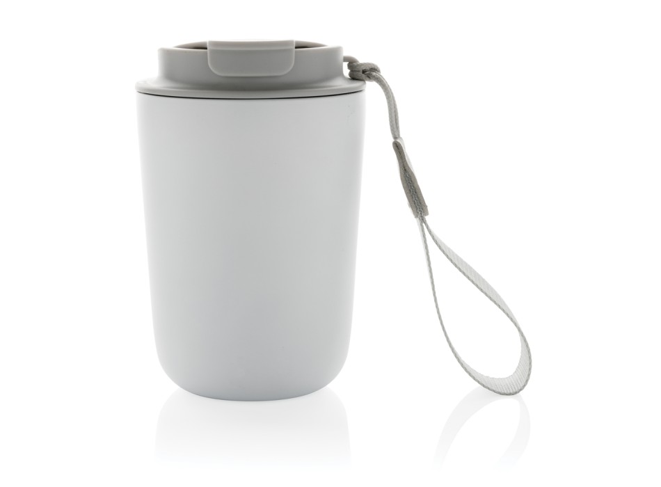 Tazza termica Cuppa in acciaio riciclato con laccio da collo FullGadgets.com